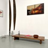 Solid oak coffee table, 1950s