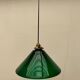 Lampe opaline verte ancienne