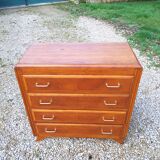 Compass foot chest of drawers