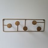 Metal coat rack: 5 hooks