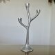 Modernist free-form candle holder in cast aluminum 1970