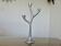 Modernist free-form candle holder in cast aluminum 1970