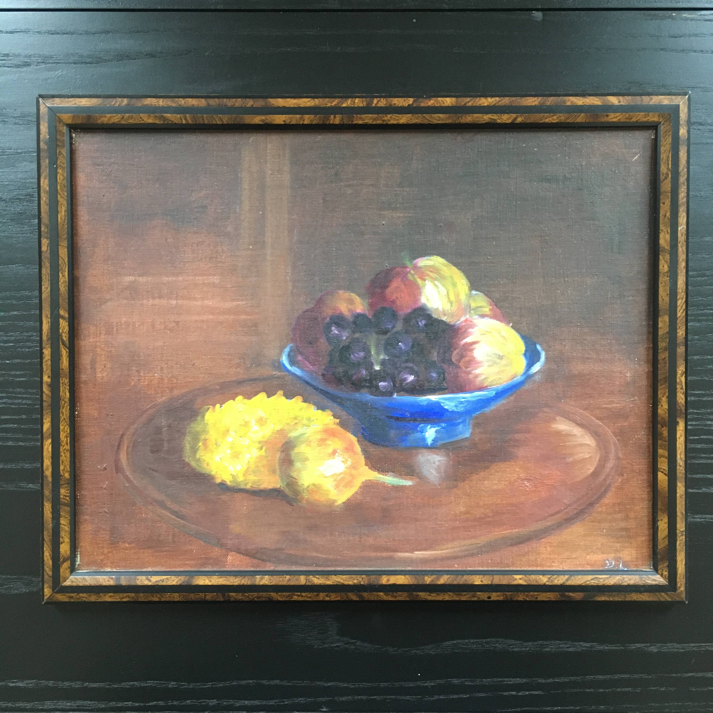 Old fruit bowl painting