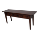 Vintage English Rustic Farmhouse Beech Side Table, 1950s