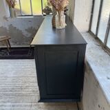 Brutalist black sideboard from the 60s
