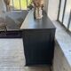 60s brutalist black sideboard