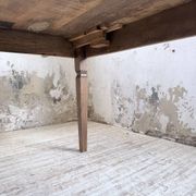 Solid oak farmhouse table with extensions (190-280cm) 1950