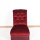 Red padded toad chair