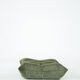 Togo Armchair and Pouf in Khaki wide Corduroy