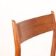 6 Danish chairs in teak and new skai, model 418 Arne Vodder 1960.
