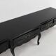 20th Century Louis XV style black low sideboard, France