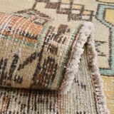 Yellow & Brown Oriental Vintage Rug, 125x230Cm