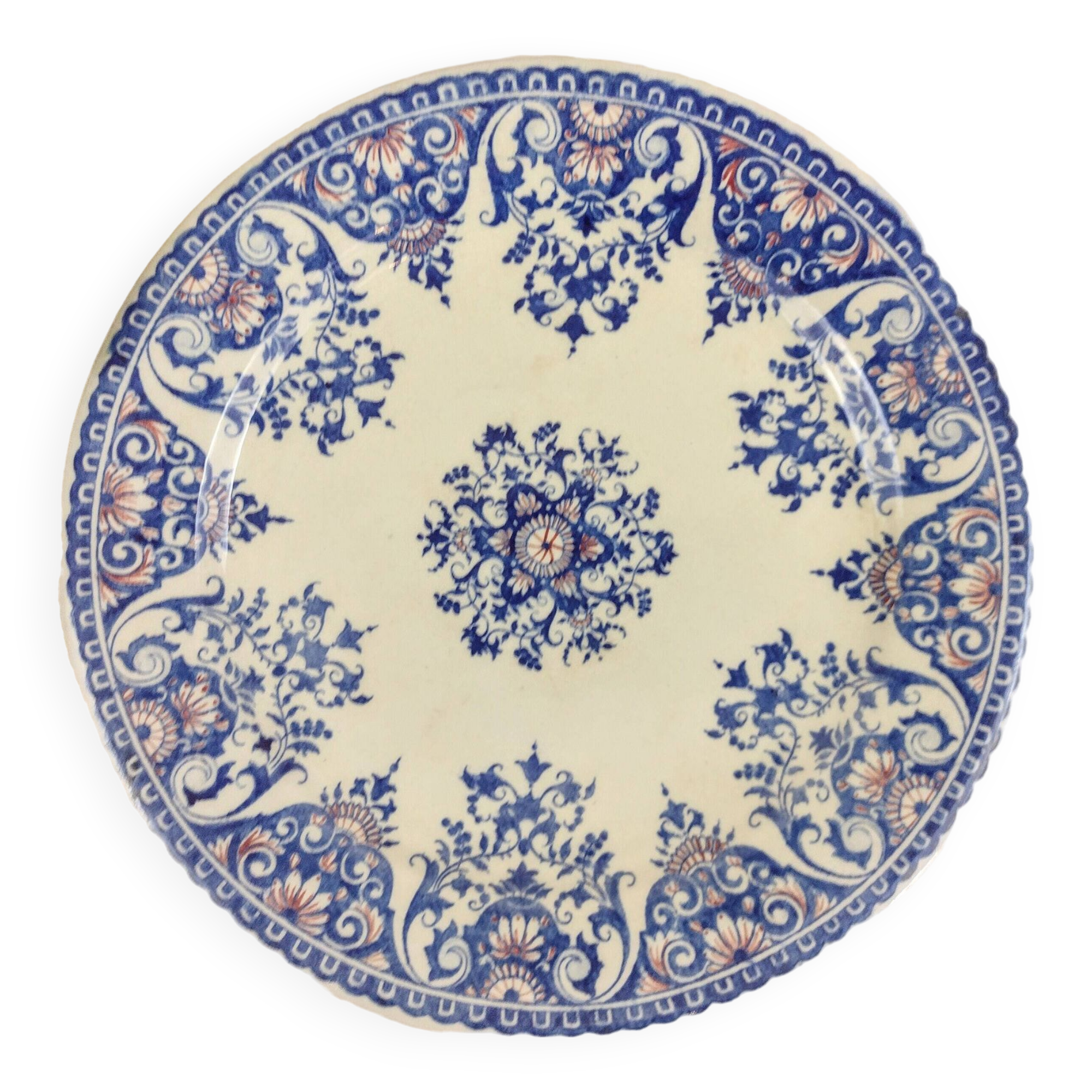 6 Gien Rouen dinner plates
