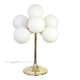 Lampe de table en laiton atomique, Suisse, années 1960