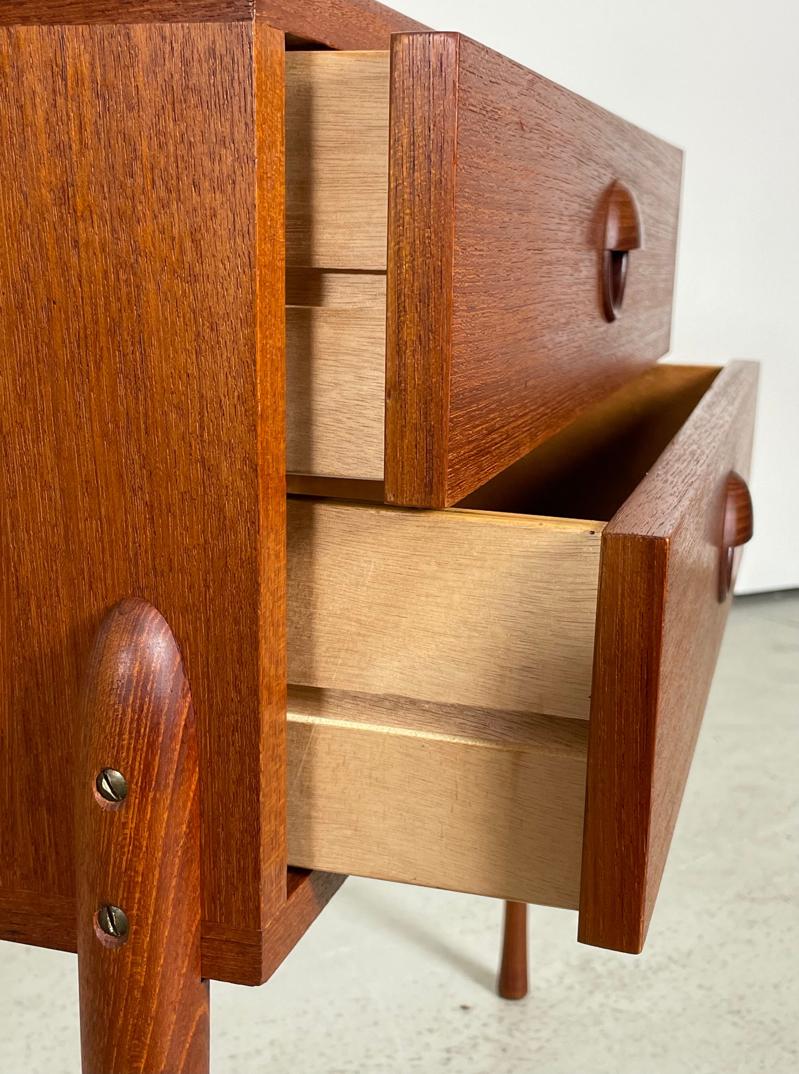 Small Danish Teak Chest of drawers 1960s