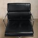 Charles & Ray Eames EA217 Office Chair in Chrome and Black leather, Vitra