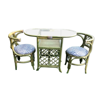 Vintage rattan garden furniture