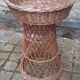 Vintage 50s planter on rattan stand
