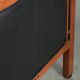 Black leather Art Deco design armchair in good condition