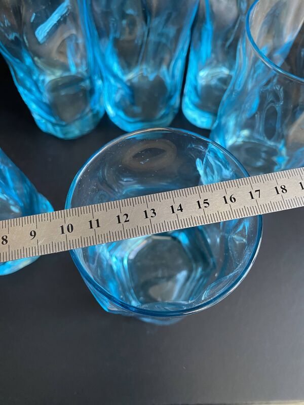 Magnifique lot de 6 verres vintage Bormioli Rocco