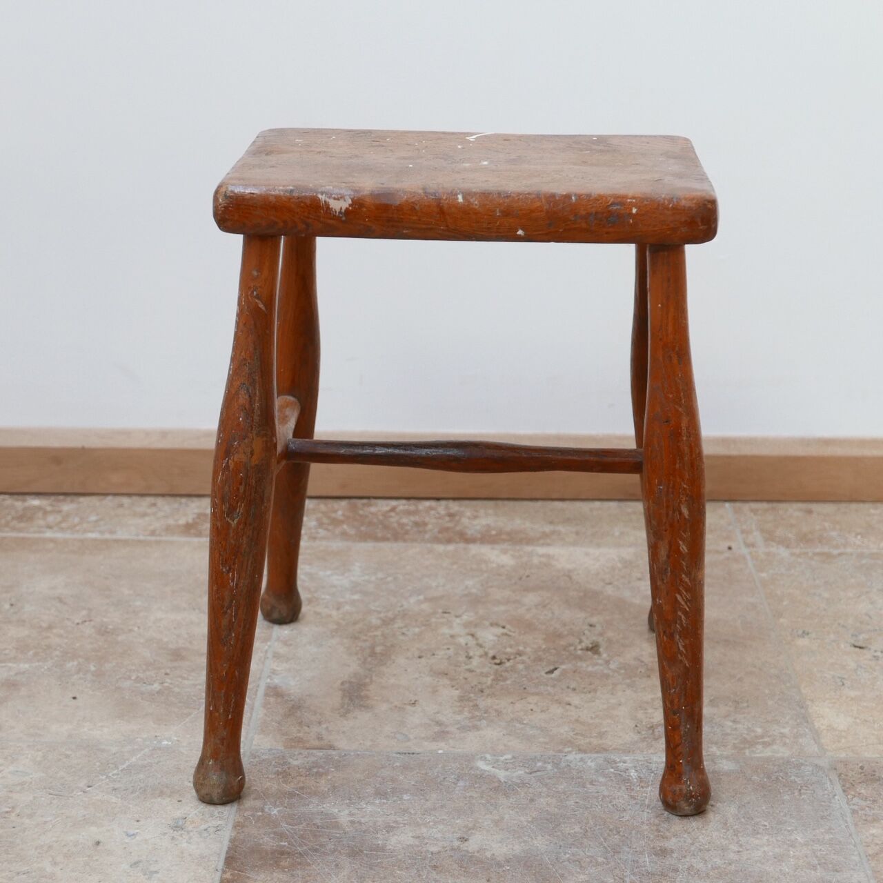 Wooden mid-century stool 1950