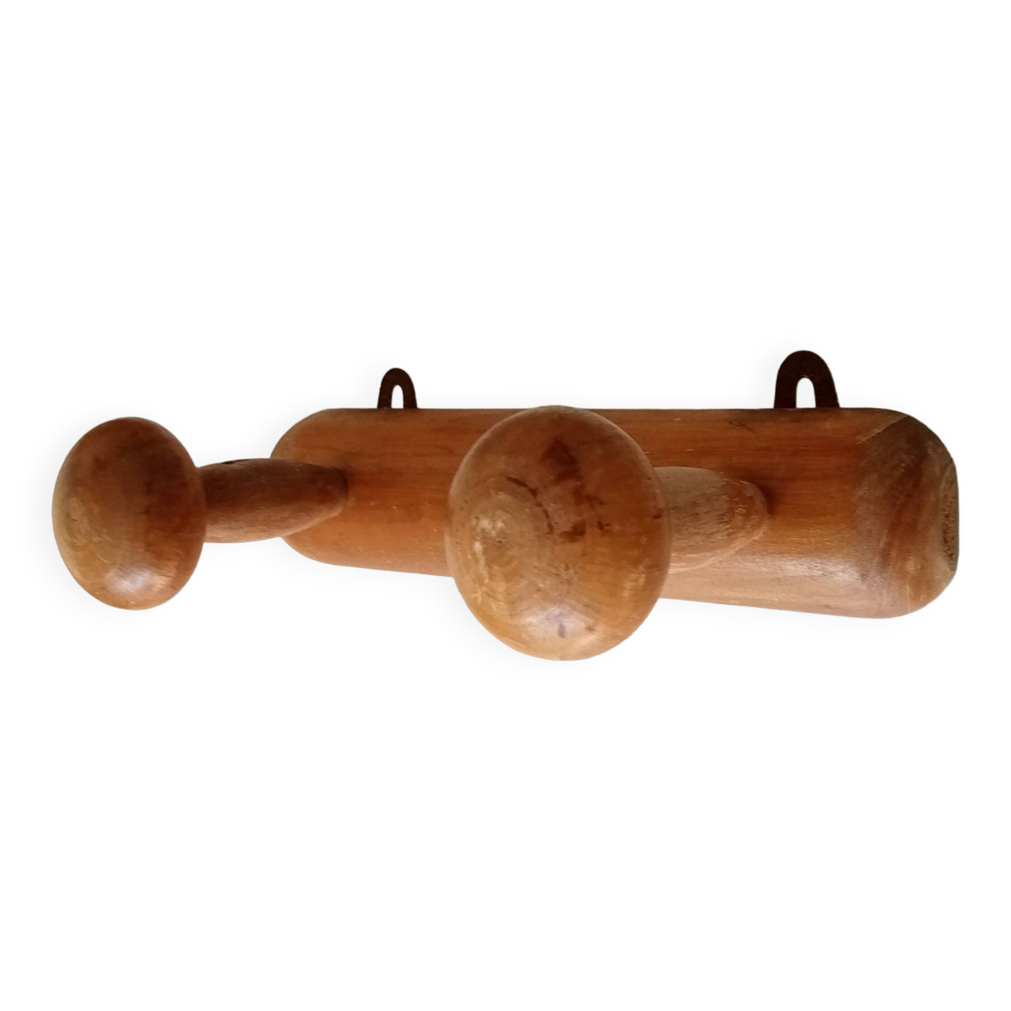 Vintage folk art wall coat rack