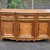 Buffet Louis XV époque 19ème en bois chêne massif