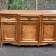 Louis XV buffet from the 19th century in solid oak wood.