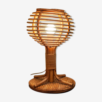 Table lamp in rattan Italia Anni '60