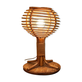 Lampe de table en rotin Italia Anni '60