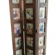 Wooden screen with vintage haute couture images or for photos