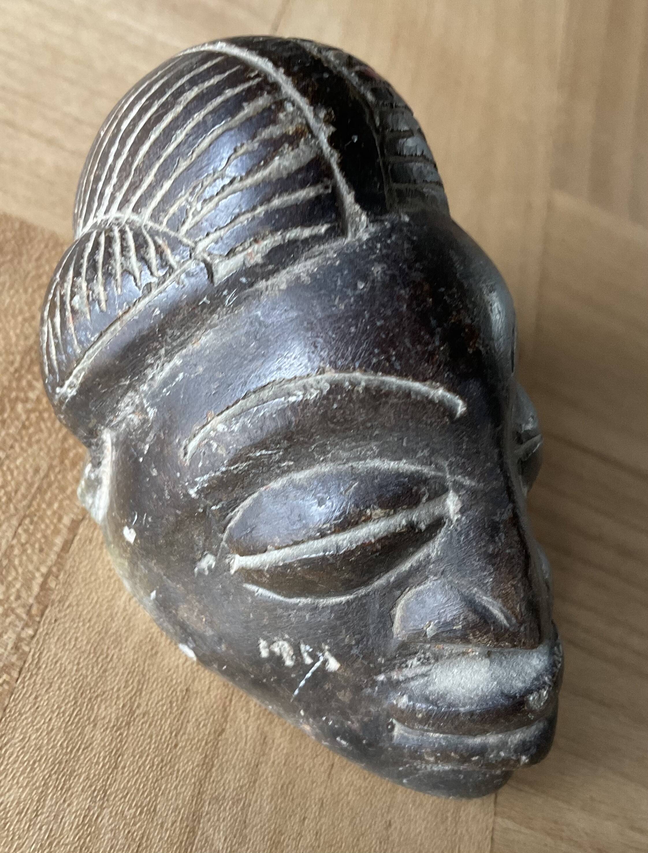 Hand carved African head