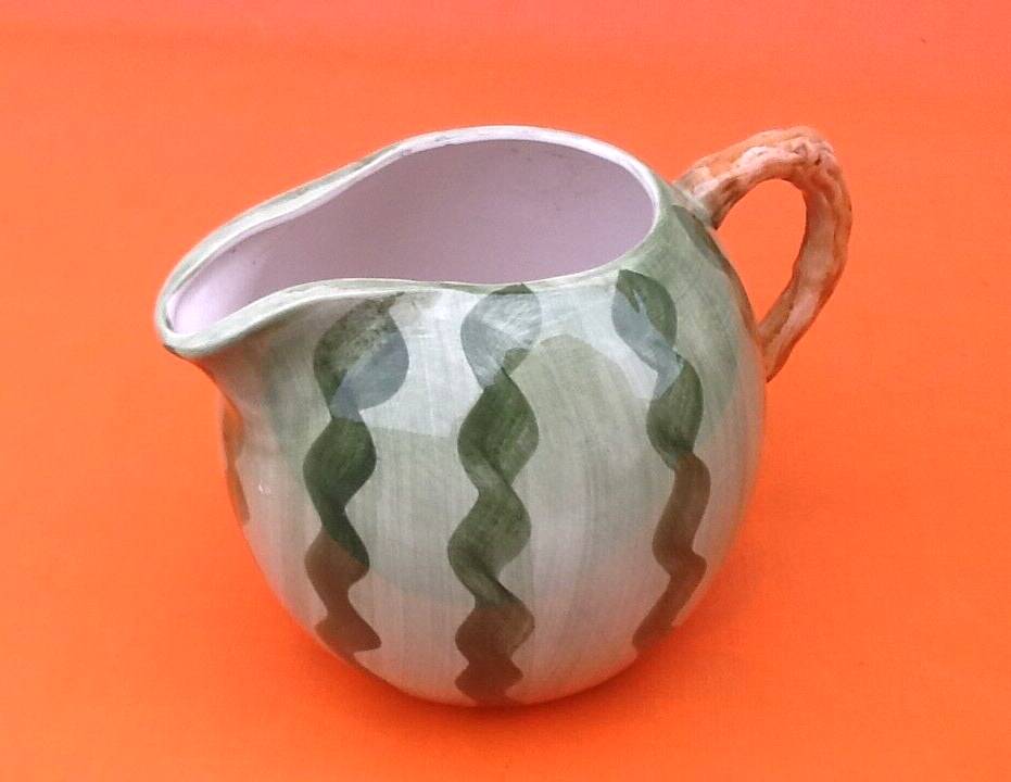 Watermelon Pitcher / Jug Glazed Ceramic
