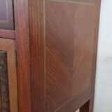 Directory style marquetry side table
