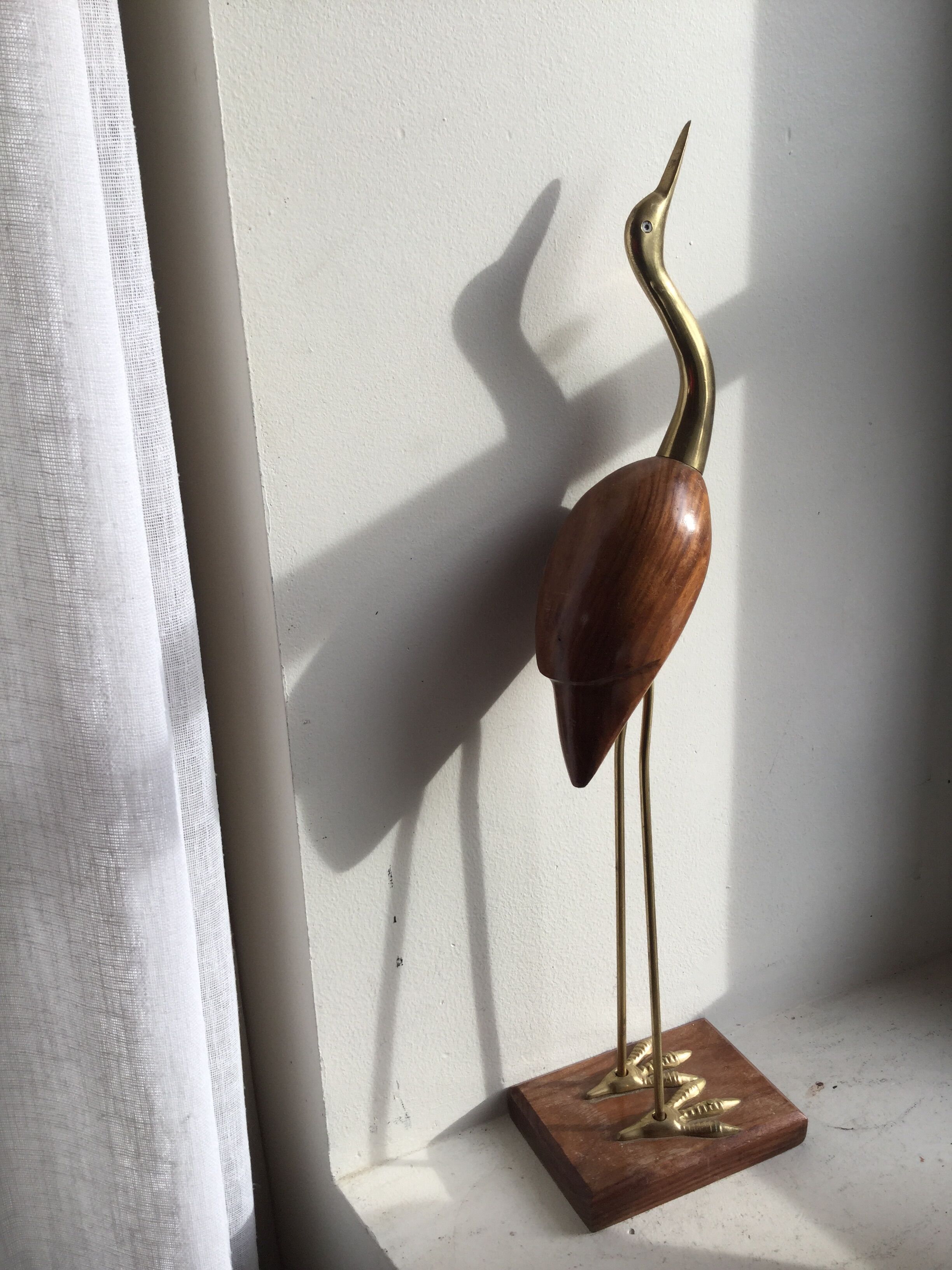 Brass heron