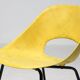 Rare yellow fibreglass tulip chair by Pierre Guariche for Steiner, 1950s.