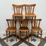 Suite of 5 bistro chairs.
