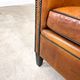 Vintage sheep leather club chair tub by Lounge atelier