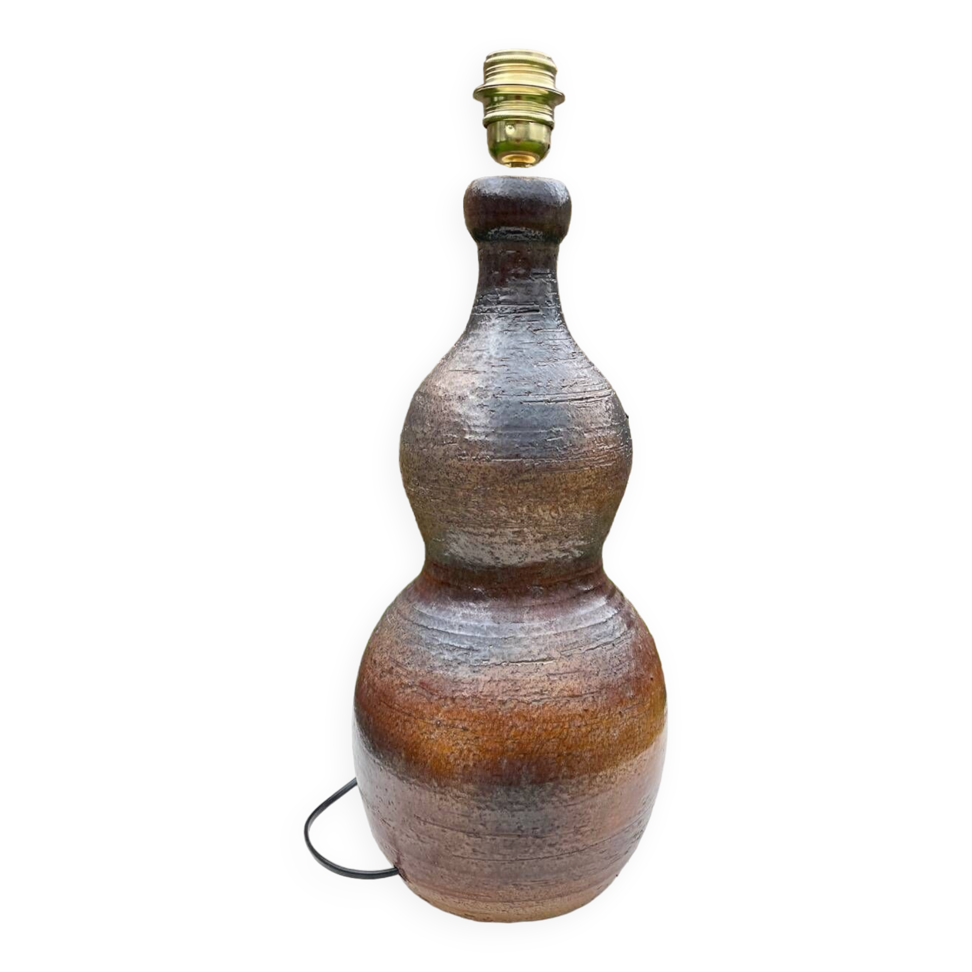 Large vintage ceramic lamp base from Vallauris