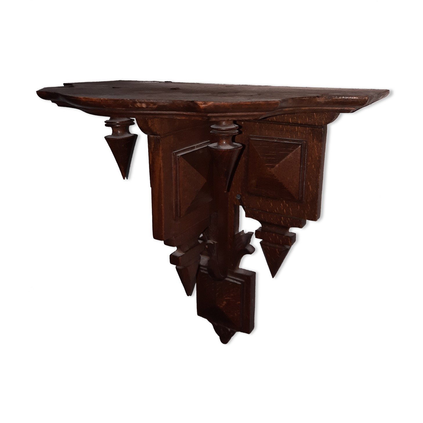 Small solid wood console