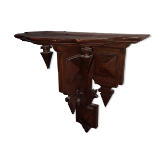 Small solid wood console
