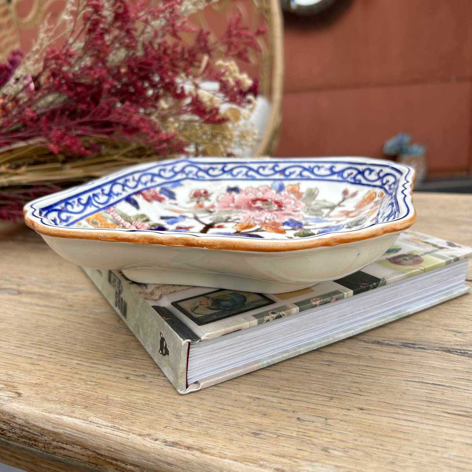 Gien peony empty pocket cup