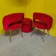 Set of french chairs and a storage bin, 1960s
