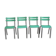 Lot de 4 chaises de jardin empilables