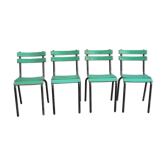 Lot de 4 chaises de jardin empilables