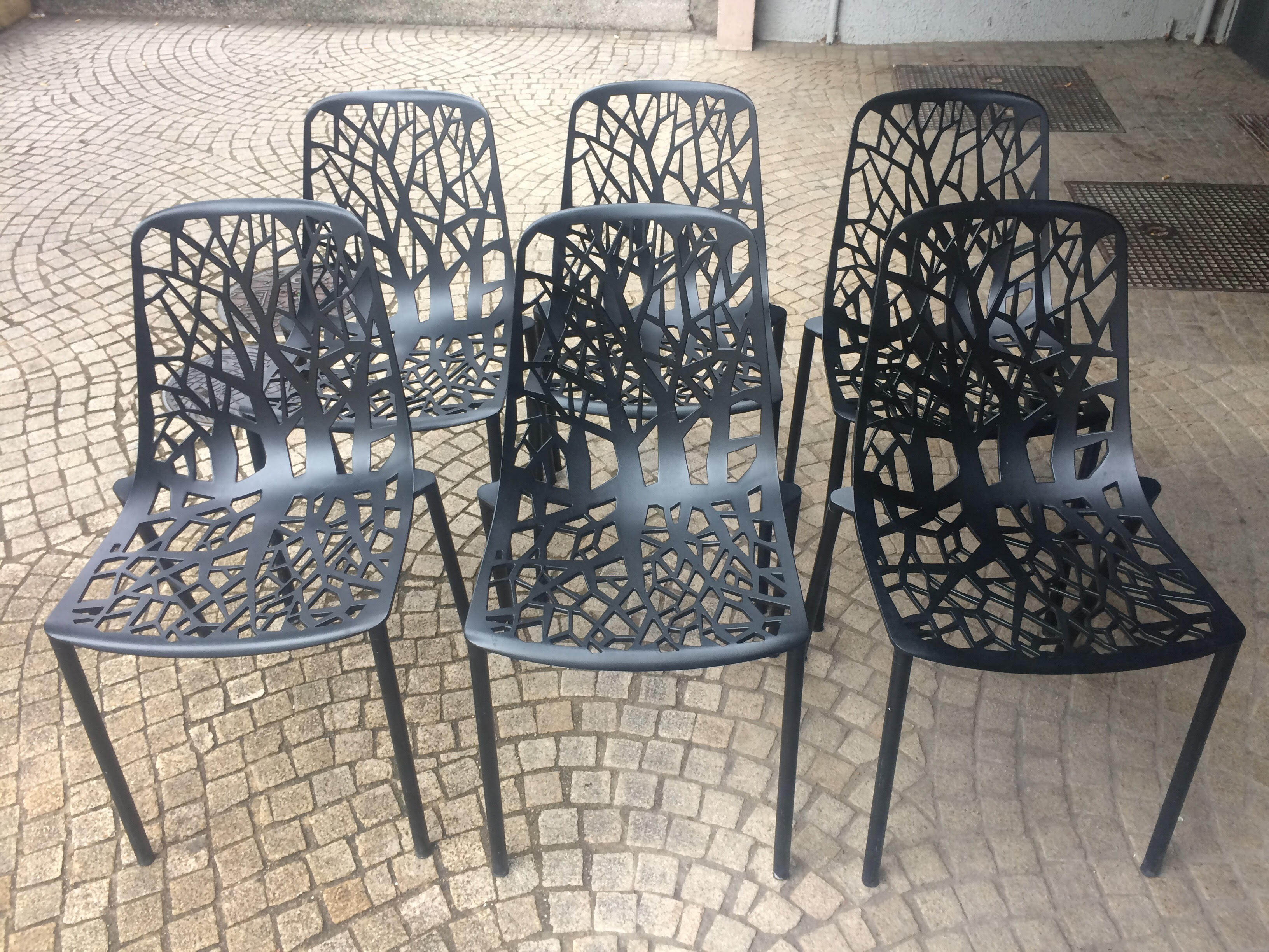 Set of chairs, armchairs and stools of bar r. & Francesca Cantarutti