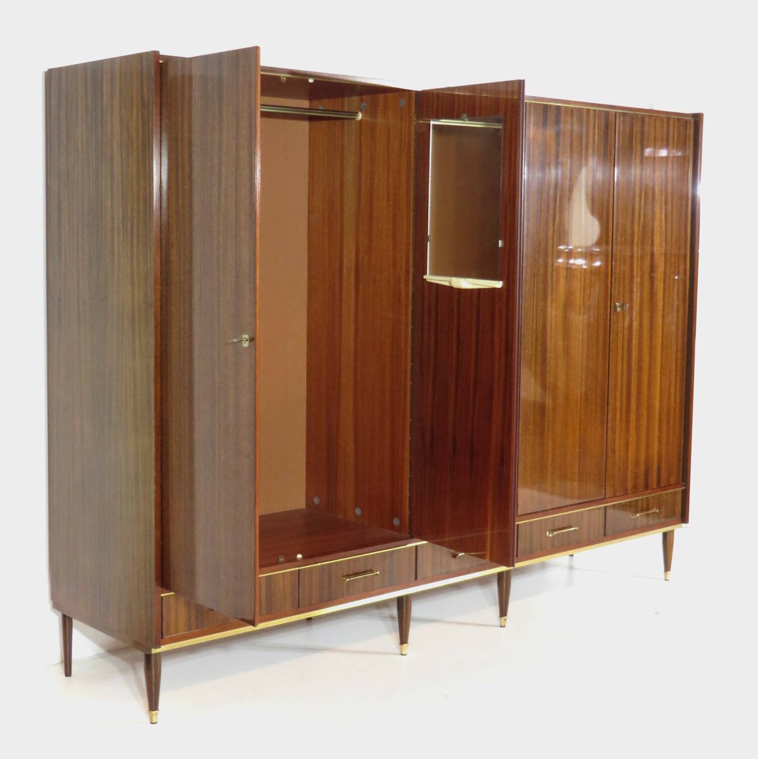 Vintage wardrobe in mid-century modern design, 1960s
