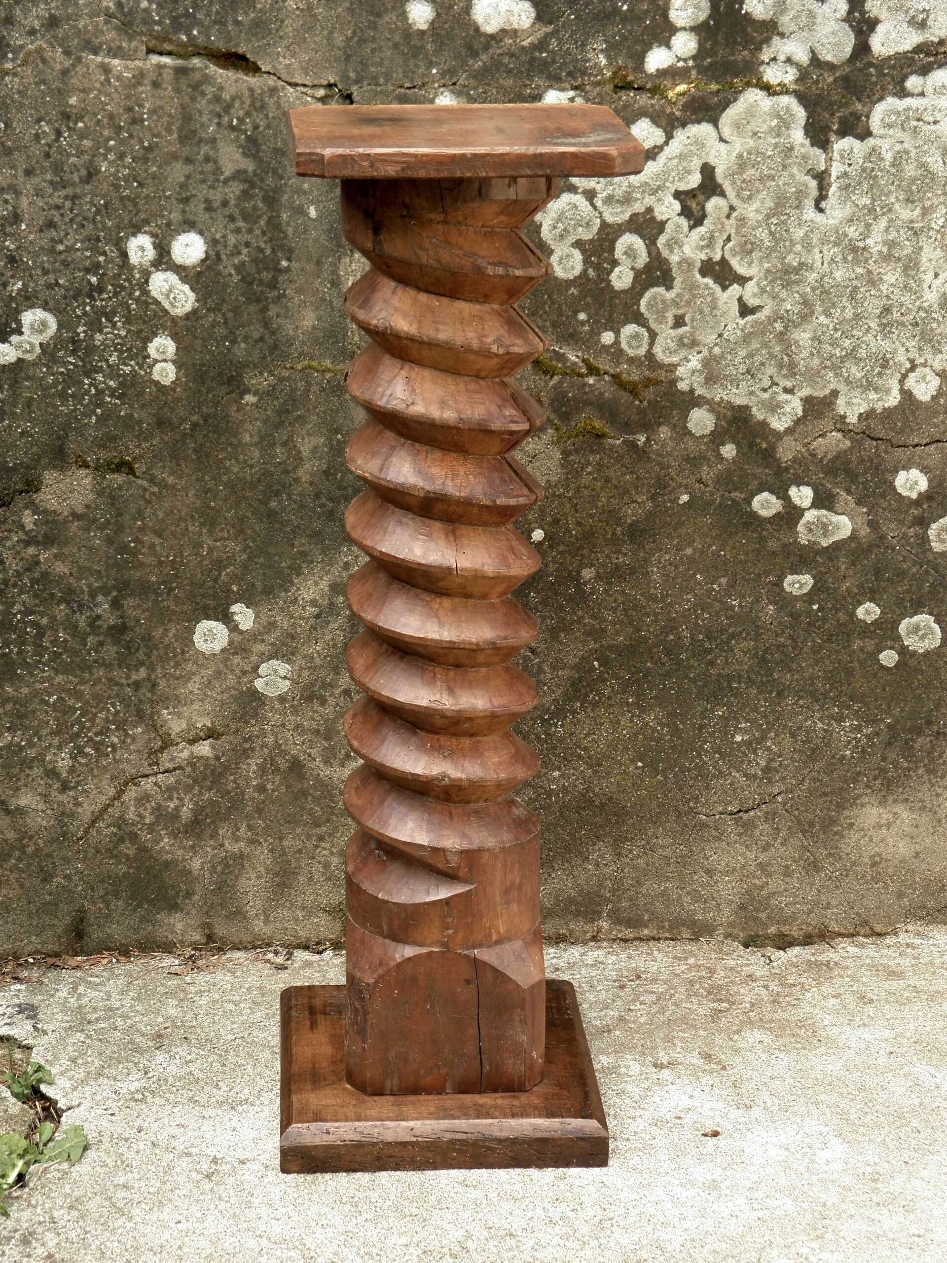 Oak church side table 83 cm