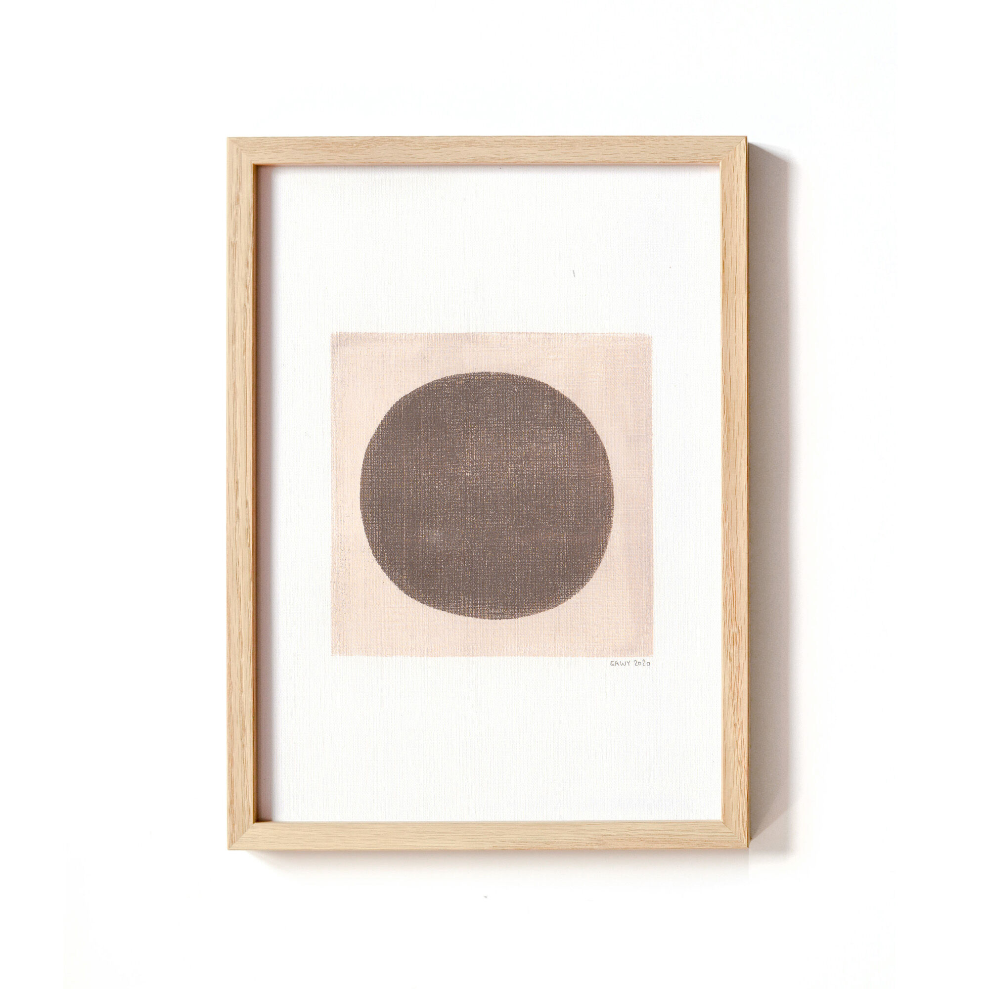 Painting on frameless paper M180 signed Eawy