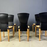 Vintage Pelope dining chairs by Francesco Binfarè for Cassina, 1990s